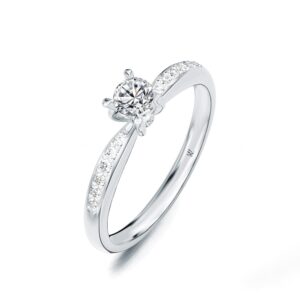 Nhẫn Cầu Hôn 14K CZ Pari