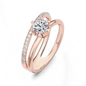 Nhẫn Cầu Hôn 18K Kim Cương Gina