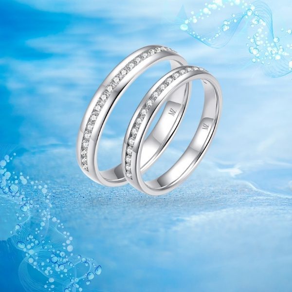Các loại nhẫn cưới đính đá Eternity