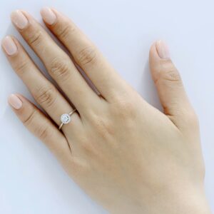 Nhẫn Cầu Hôn 14K CZ The White Lady
