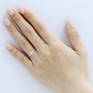 Nhẫn cầu hôn 14K Kim Cương Lab-grown Sealed with a kiss