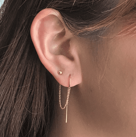 Bông tai 2 lỗ biểu tượng của phong cách và sự sáng tạo