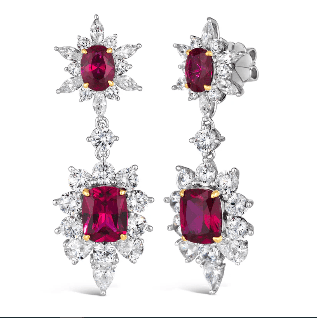 Bông tai ruby biểu tượng của sự sang trọng, quý phái và quyền lực 1