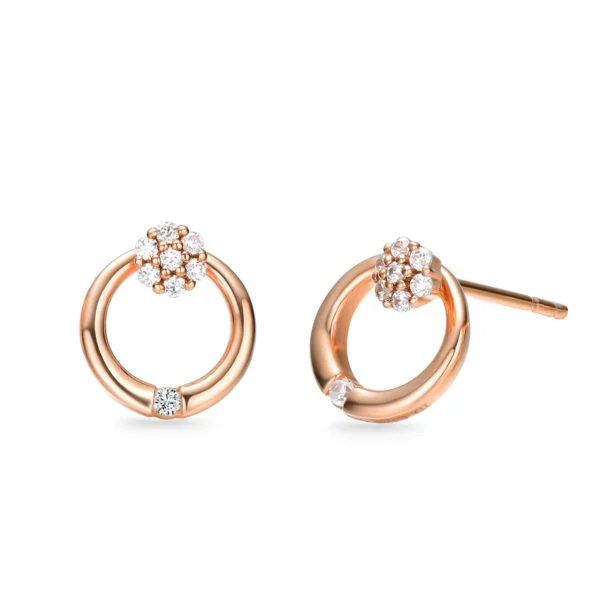 Bông tai vàng 18k cho người lớn tuổi tôn vinh vẻ đẹp quý phái 2