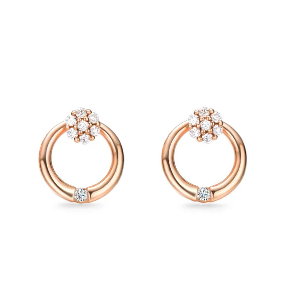 Bông tai vàng 18k cho người lớn tuổi tôn vinh vẻ đẹp quý phái