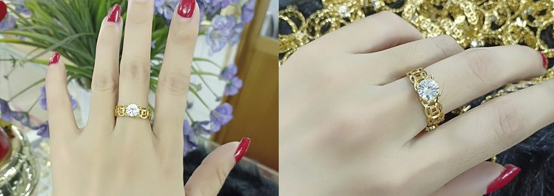 Mẹo bảo quản nhẫn kim tiền có hột