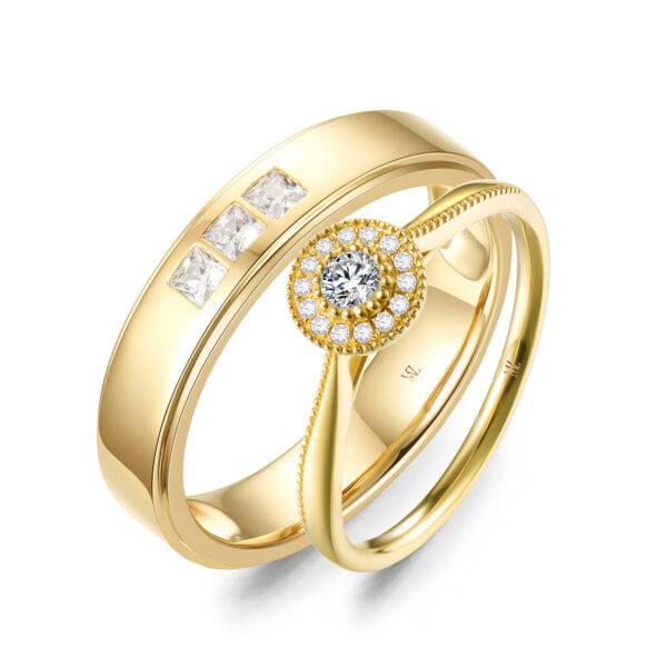 Nhẫn cặp nữ biểu trưng cho tình yêu vĩnh cửu và sự sang trọng 2