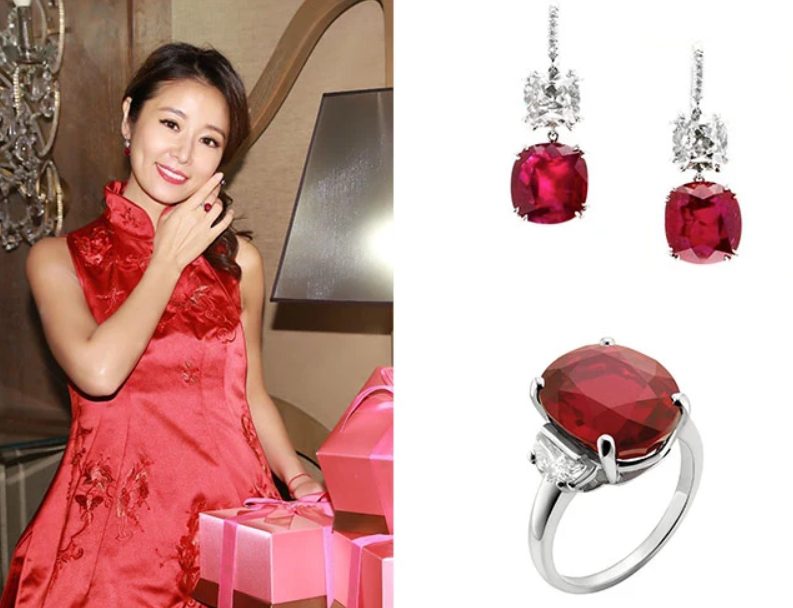Khám phá chiếc nhẫn kim cương đỏ trong bộ sưu tập kim cương của Lâm Tâm Như