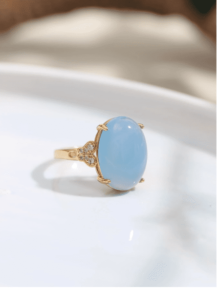 Nhẫn nữ đá oval sự kết hợp hoàn hảo giữa thanh lịch và sang trọng 2