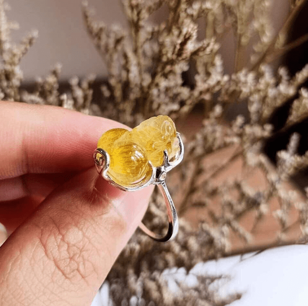 Nhẫn tỳ hưu nữ mệnh kim tượng trưng cho sự mạnh mẽ, kiên định và bền bỉ 5