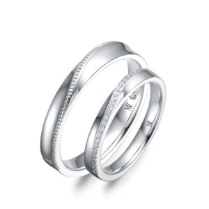 Cặp Nhẫn Cưới 14K Kim Cương The Charm