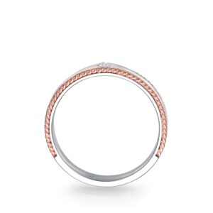 Nhẫn cưới nam 14K Kim Cương Eternal Glow