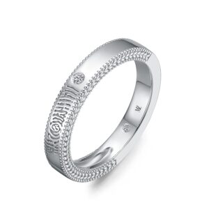 Nhẫn cưới nữ 14K Kim Cương Our Fingerprints