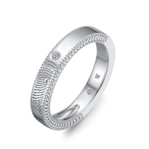 Nhẫn Cưới Nam Kim Cương Our Fingerprints