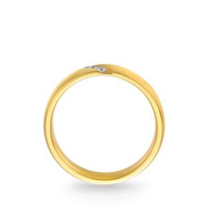 Nhẫn cưới nam 14K Kim Cương Eternal Shine