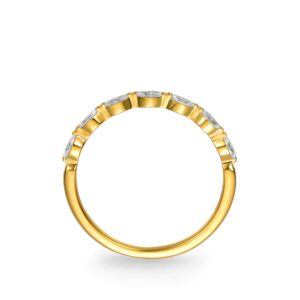 Nhẫn Vàng 10K CZ Sparkling Stream