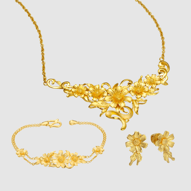 Bộ trang sức cưới vàng 9999