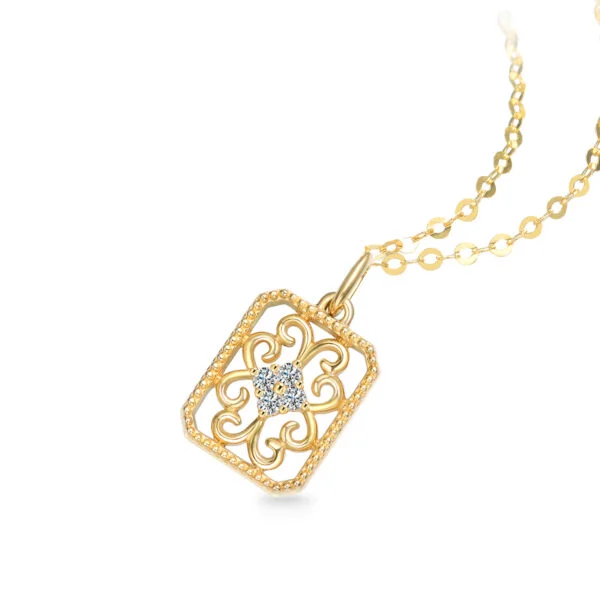 Dây chuyền kim tiền vàng 18k tượng của sự sang trọng và may mắn 1