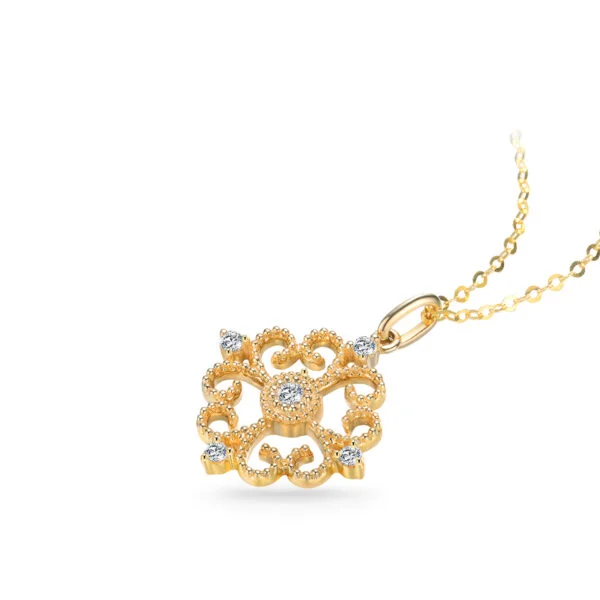 Dây chuyền kim tiền vàng 18k tượng của sự sang trọng và may mắn 3