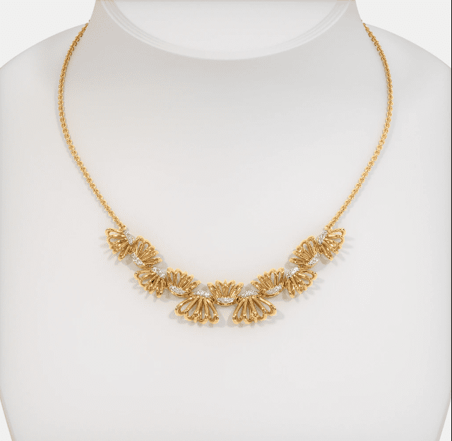 Dây chuyền vàng 18k 4 chỉ với chất lượng vàng cao cùng thiết kế tinh tế 2