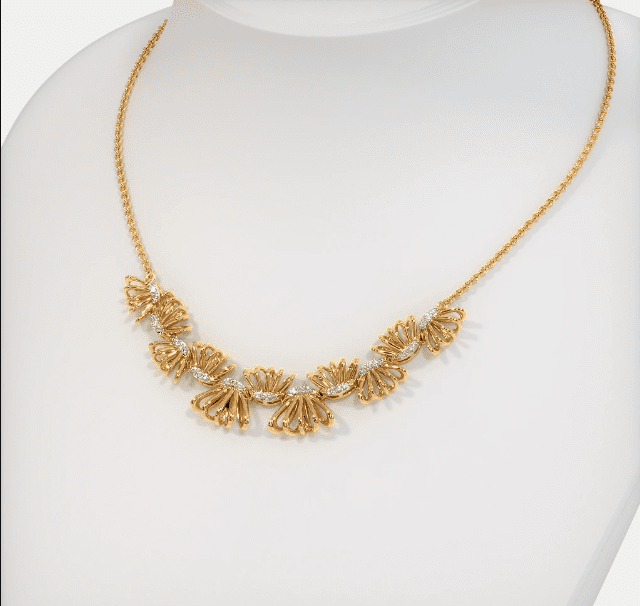 Dây chuyền vàng 18k 4 chỉ với chất lượng vàng cao cùng thiết kế tinh tế