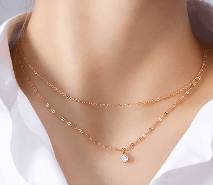 Dây chuyền vàng tây nữ 3 chỉ là mang lại vẻ đẹp tinh tế và quyến rũ 4