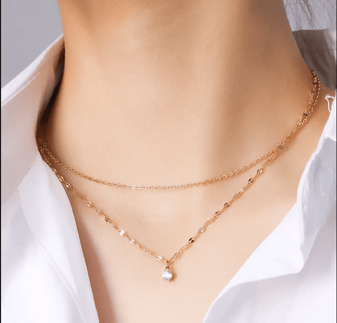 Dây chuyền vàng tây nữ 3 chỉ là mang lại vẻ đẹp tinh tế và quyến rũ