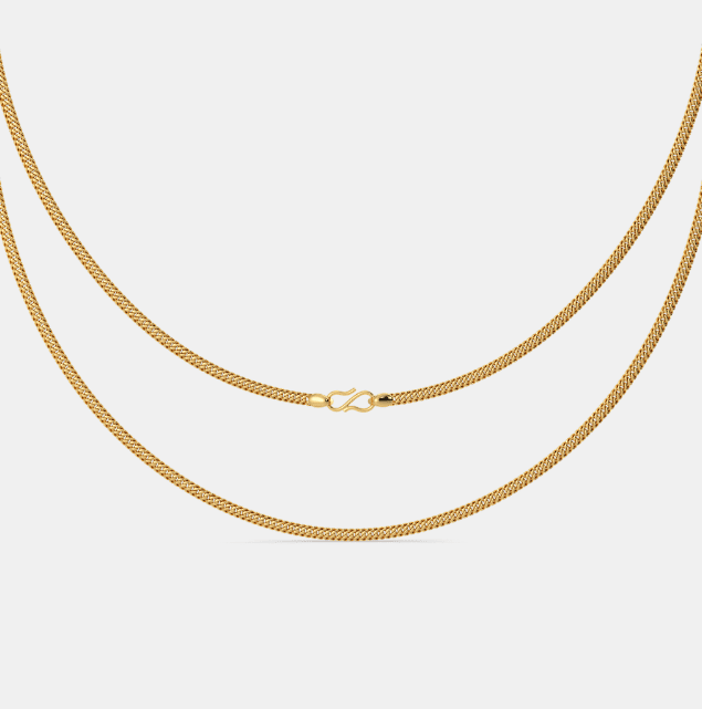 Dây chuyền xoắn vàng 18k 3 chỉ mang lại cảm giác tự tin và quý phái 2