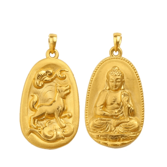 Mặt dây chuyền Phật A Di Đà bằng vàng 18K có ý nghĩa gì?