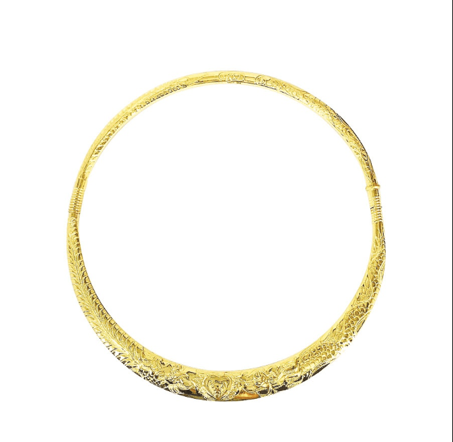 Kiềng cổ vàng 18k 1 chỉ tôn lên vẻ đẹp dịu dàng và thanh lịch