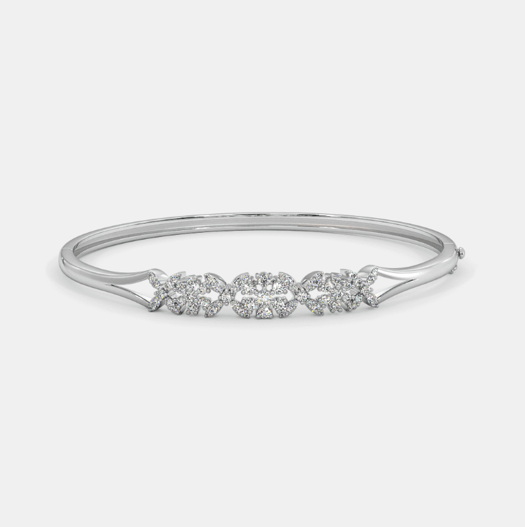Vẻ đẹp hiện đại của kiềng tay vàng trắng tỏa sáng phong cách sang trọng 1