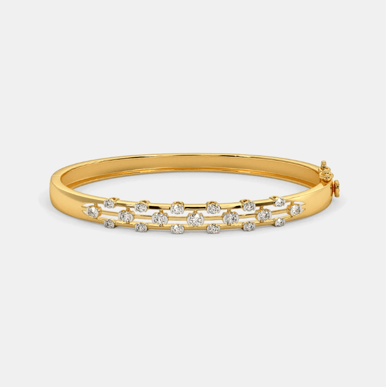 Kiềng vàng 18k 3 chỉ tượng trưng cho sự may mắn, phú quý và tình yêu thương giữa các thế hệ 1