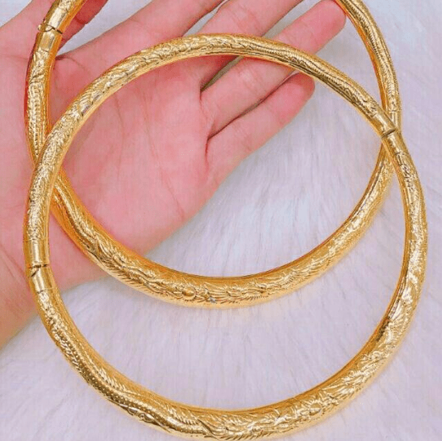 Kiềng vàng đám cưới tâm điểm rực rỡ cho ngày vui trăm năm