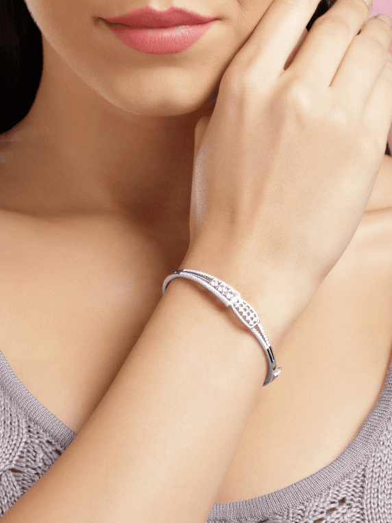 Lắc tay bạc nữ cá tính Phụ kiện cho phong cách độc đáo