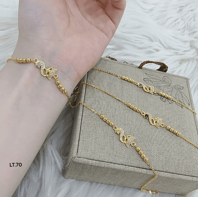 Lắc tay hồ ly vàng 10k mang lại may mắn, tài lộc cho người sở hữu