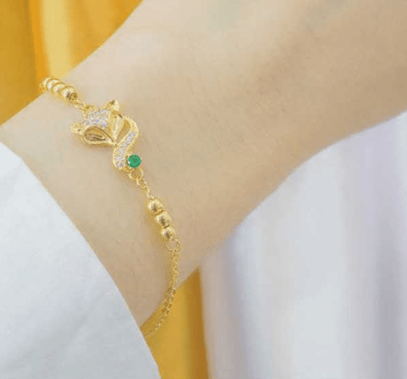 Lắc tay hồ ly vàng 18k biểu tượng của trí tuệ, tài lộc và sự quyến