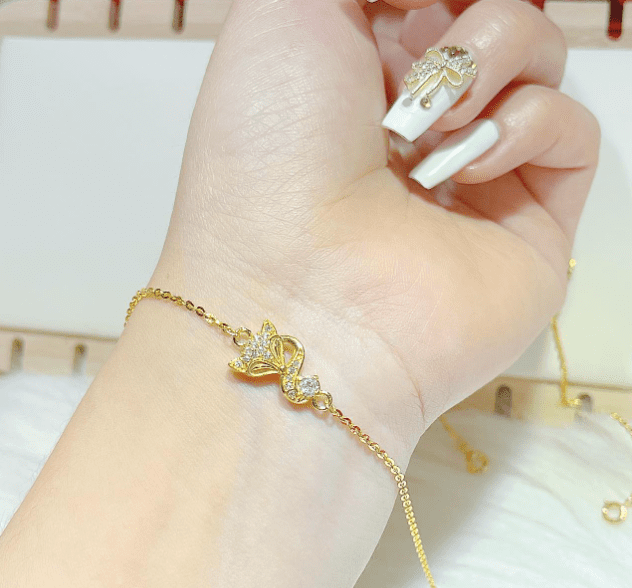 Lắc tay hồ ly vàng 18k biểu tượng của trí tuệ, tài lộc và sự quyến