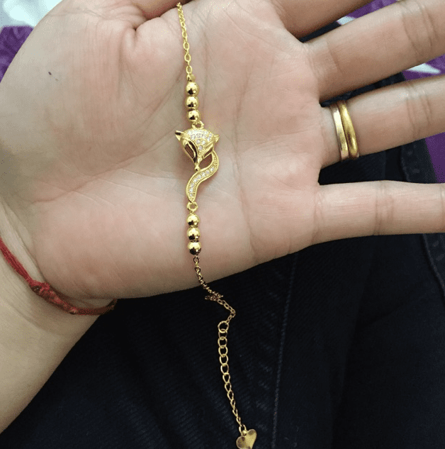 Lắc tay hồ ly vàng 18k biểu tượng của trí tuệ, tài lộc và sự quyến