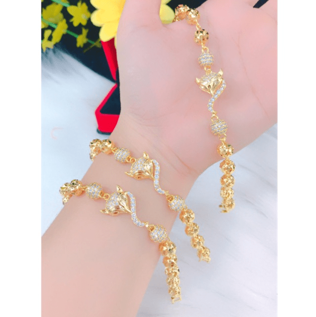 Lắc tay hồ ly vàng 18k biểu tượng của trí tuệ, tài lộc và sự quyến rũ