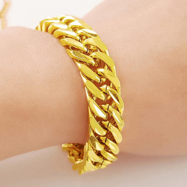 Lắc tay nam vàng 18k 1 lượng thể hiện đẳng cấp và gu thẩm mỹ của phái mạnh