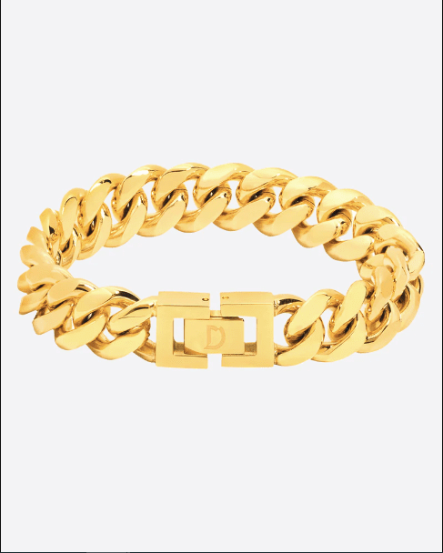 Lắc tay nam vàng 18k 2 cây thể hiện phong cách, cá tính và đẳng cấp của người đeo 3