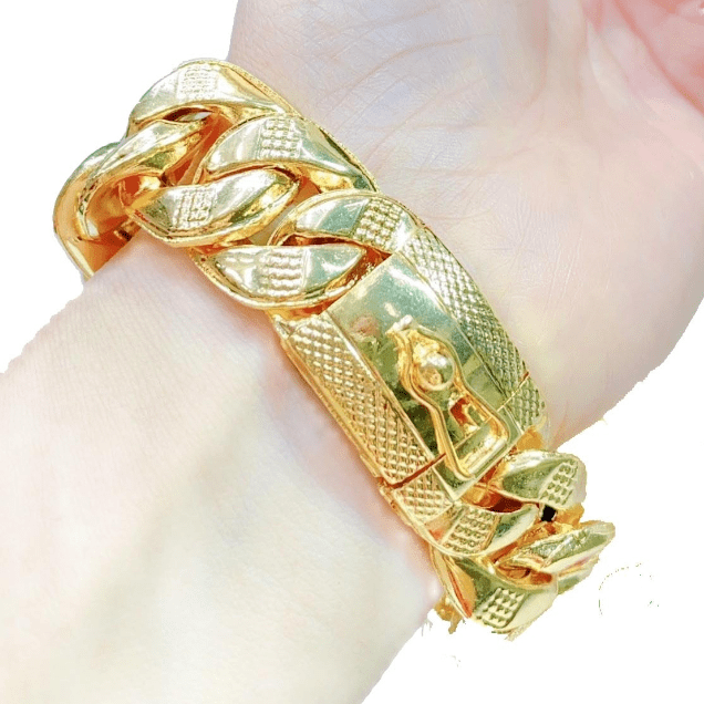 Lắc tay nam vàng 18k 7 chỉ sự lựa chọn đẳng cấp cho phái mạnh