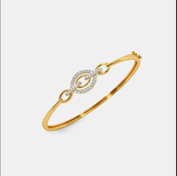 Vàng 18k lắc tay vàng nữ trơn biểu tượng của sự quý phái và sang trọng