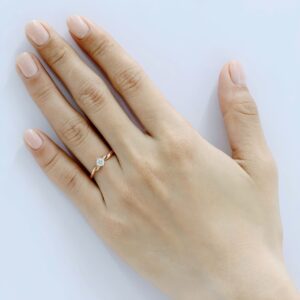 Nhẫn cầu hôn 14K CZ Love You To The Moon
