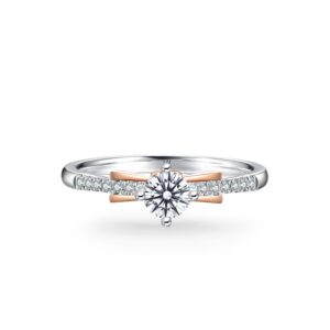 Nhẫn cầu hôn 14K CZ Jasmine