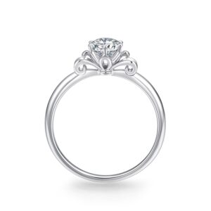 Nhẫn cầu hôn 14K Kim Cương Lab-grown Lotus