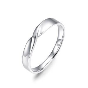 Nhẫn cưới nam 14K CZ Heartstrings