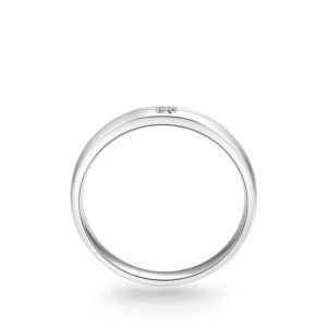 Nhẫn cưới nam Bạch Kim Kim Cương Parker