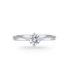 Nhẫn cầu hôn 14K CZ cổ điển 4-Claw
