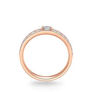 Nhẫn cưới nữ 18K Kim Cương Love